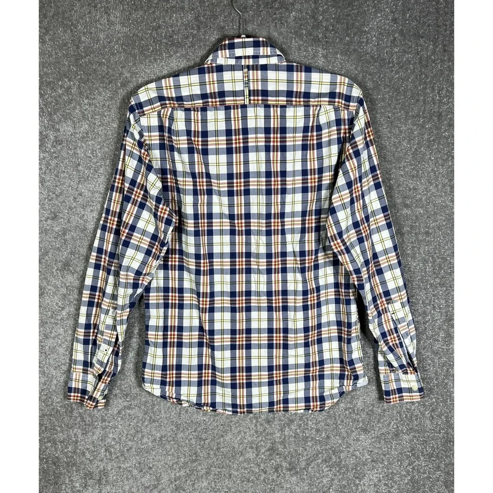 Banana Republic Soft Wash Plaid Button Down Shirt Mens Size Small Long Sleeve